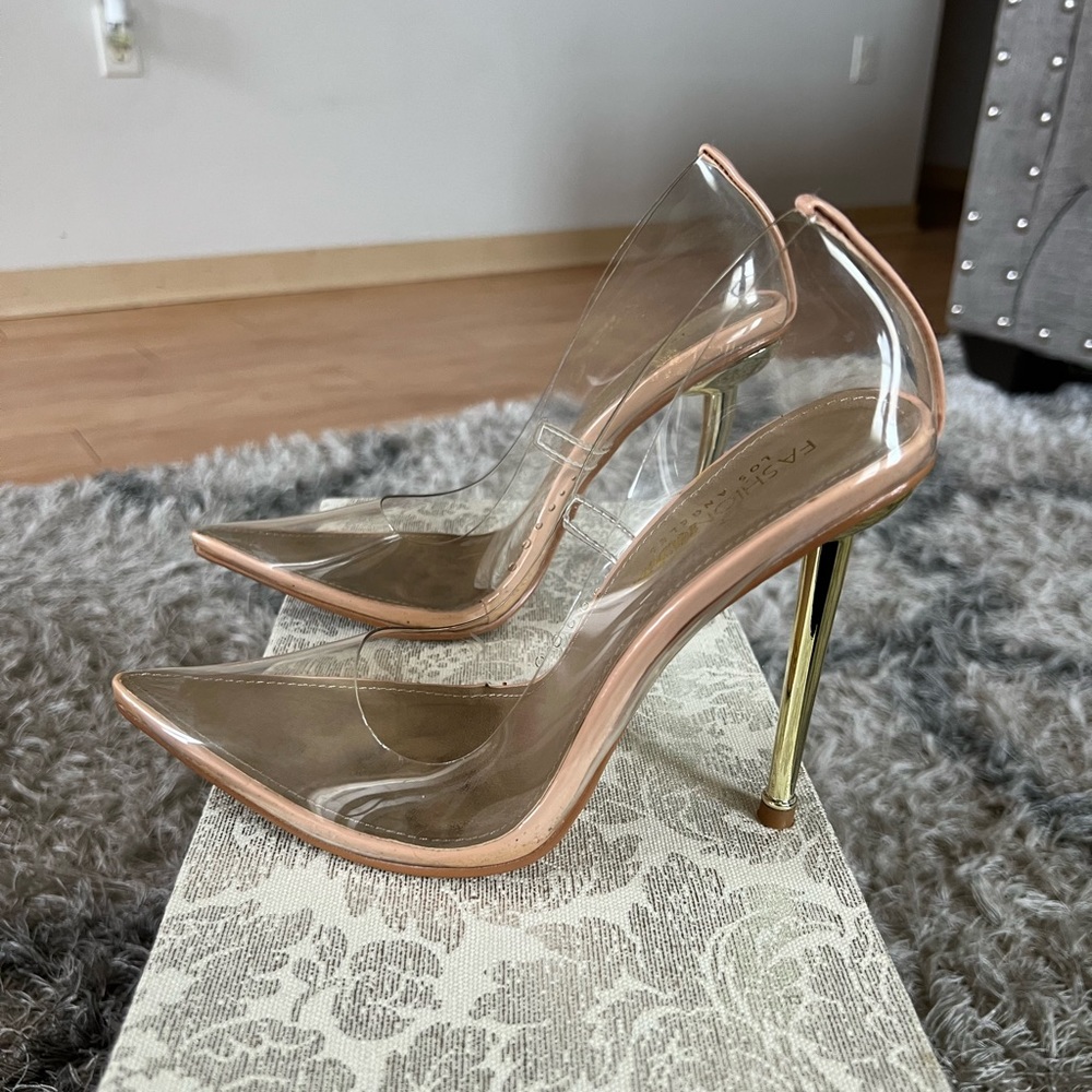 Clear High Heel Pumps
